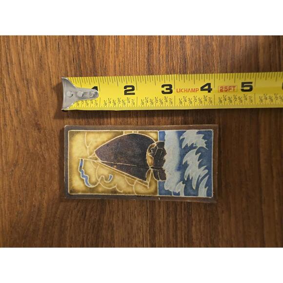 Rare, Antique Royal Delft Hand-painted Cloisonne Tiles - Picture 6 of 6